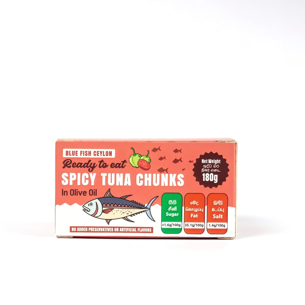 Spicy Tuna Chunks in Olive Oil 