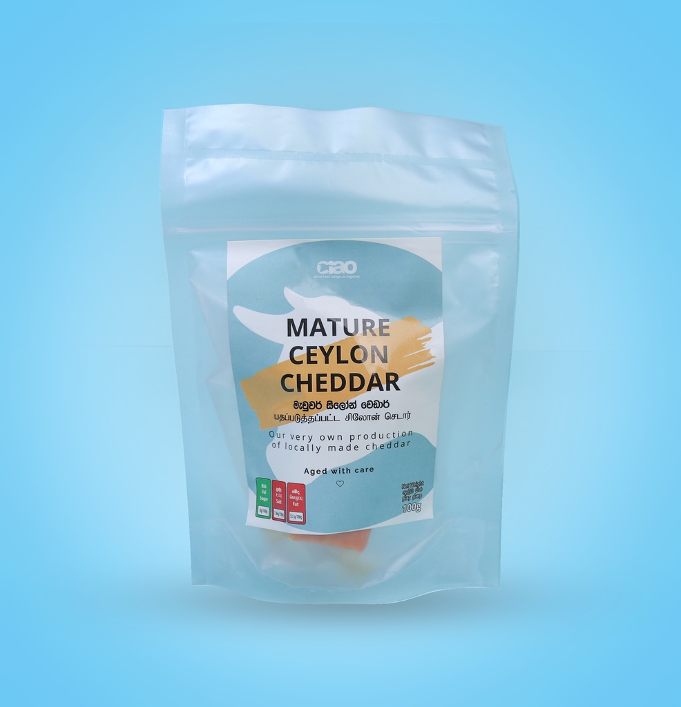 [Mature Ceylon Cheddar (Aged for 3 months)] Mature Ceylon Cheddar (Aged for 3 months) (Cheddar 100-150G)