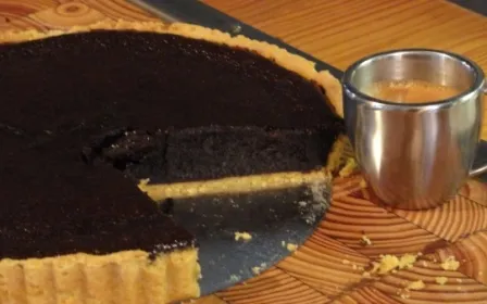 Double chocolate tart