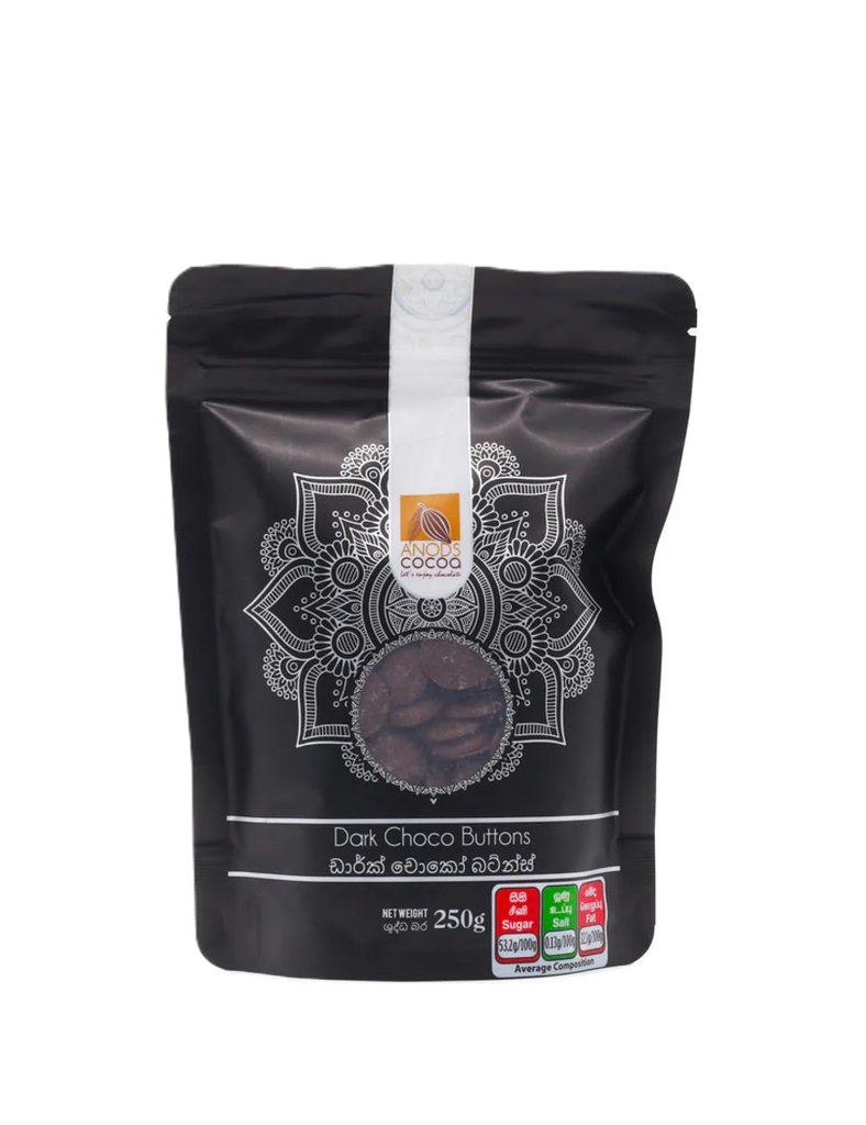 Anods Cocoa Buttons (Dark Choco Buttons 250g)