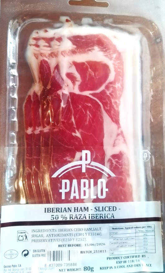 Iberian Ham Sliced (Pablo)