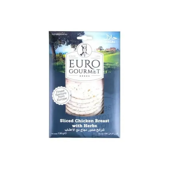Chicken Breast with Herb Slices-100g-(Euro Gourmet)