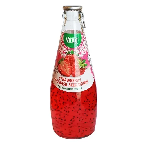 Strawberry Basil Seed Juice
