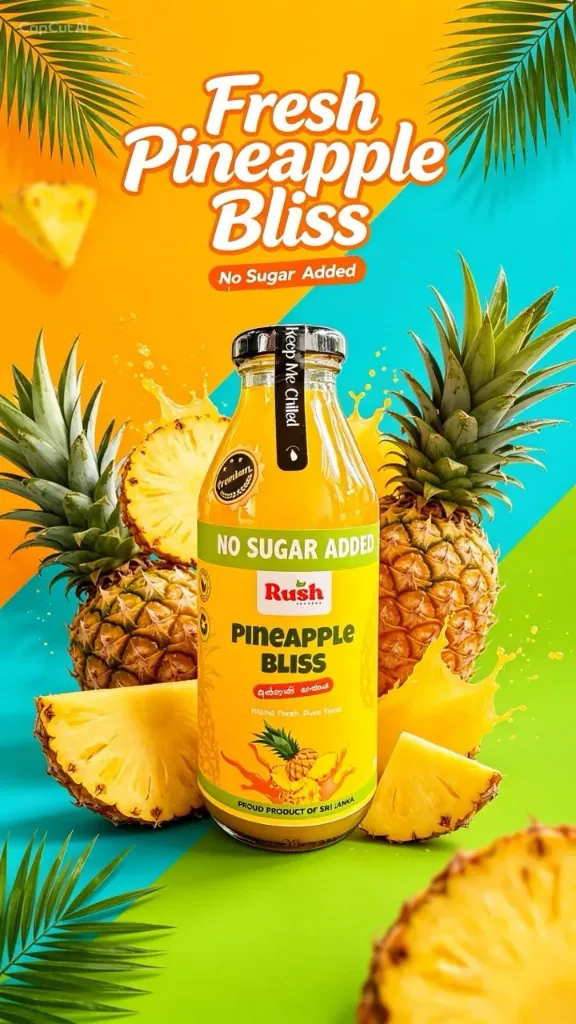 Pineapple Bliss  (No Sugar)-370ml