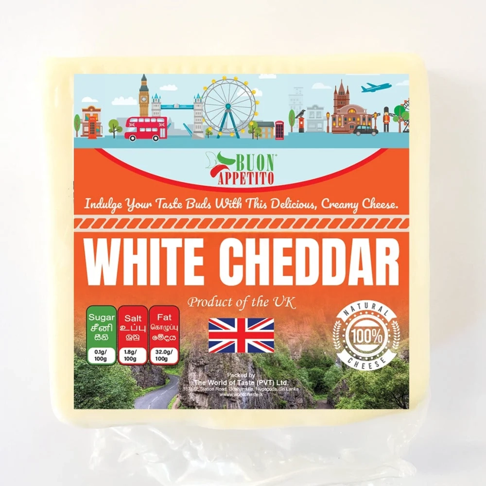 UK White Cheddar 200g - Boun Appetito