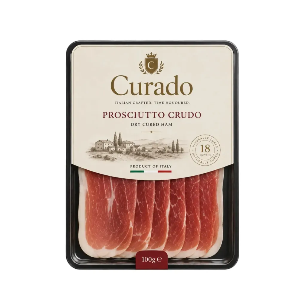 Italian Prosciutto Crudo 100g - Curado