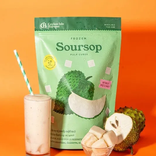 Frozen Soursop Pulp Cubes | Ready to Blend |