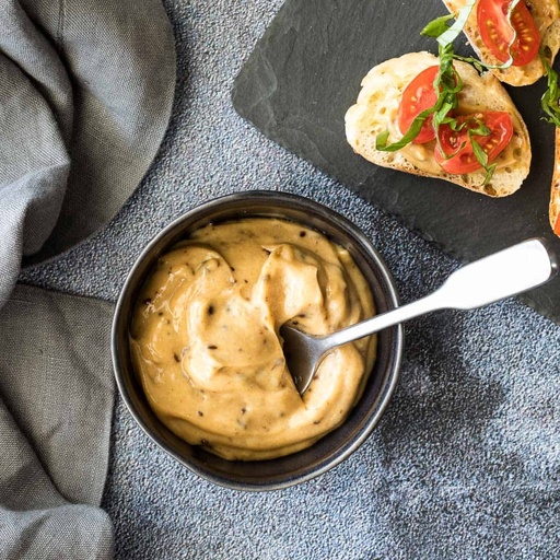 Butter with black fermented garlic 